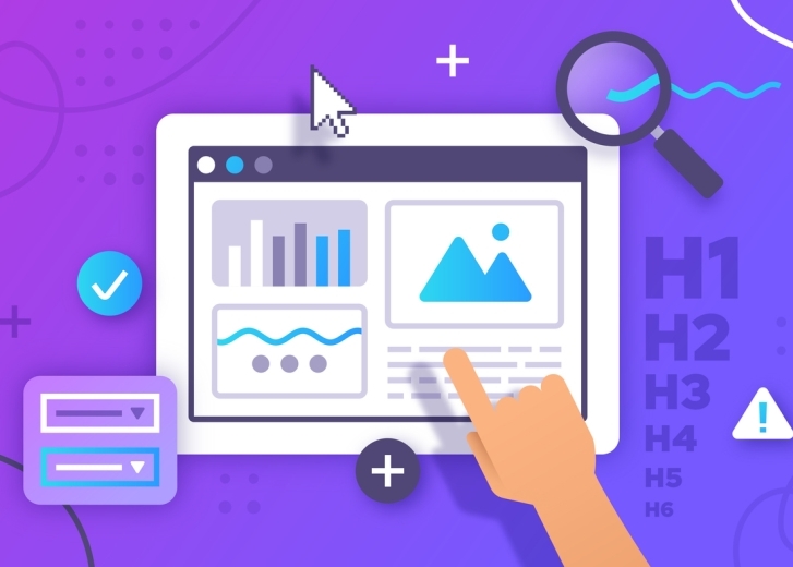 cartoon images of ipad with graphs and charts